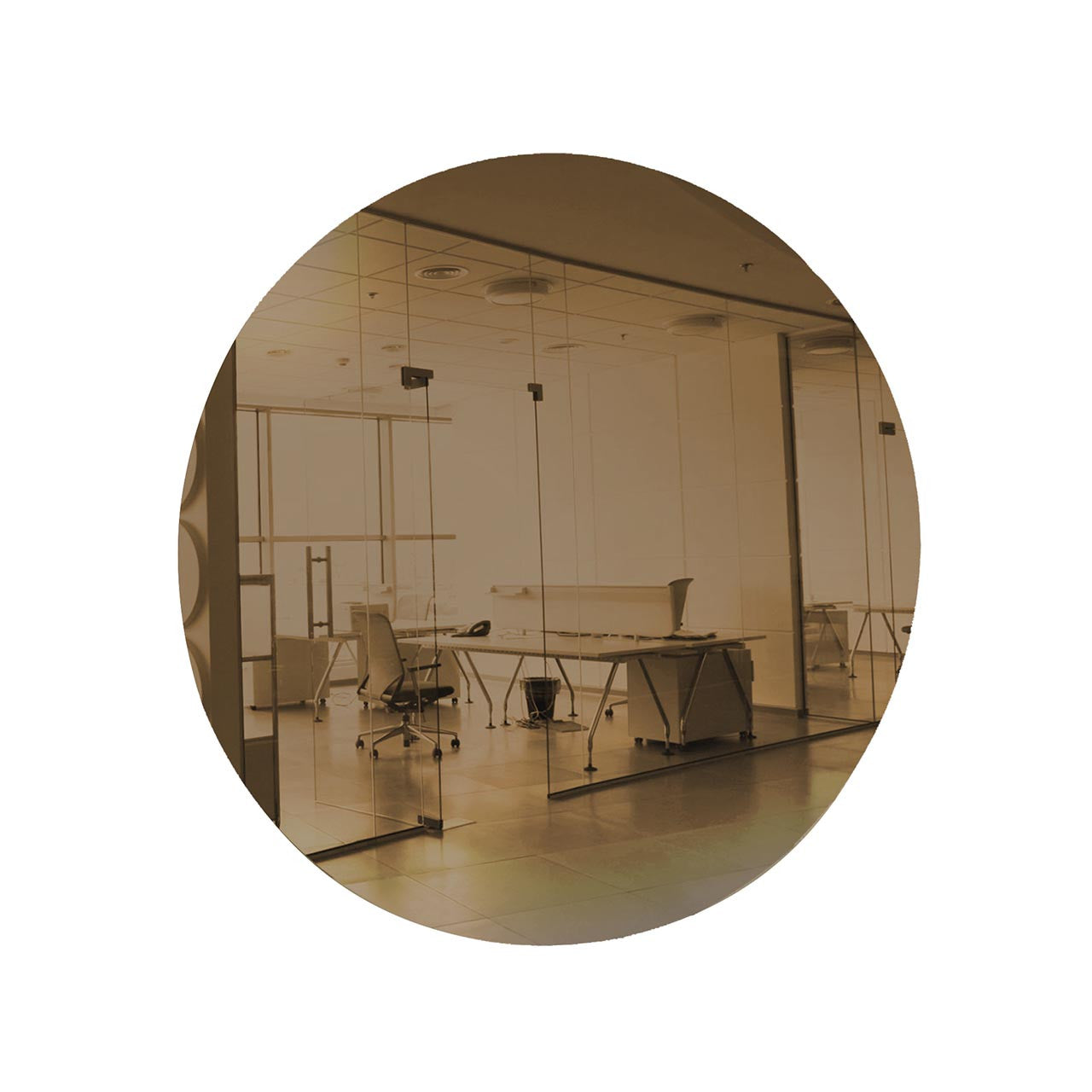 Bronze Round Shaped Mirror Acrylic Pieces for Arts and Crafts