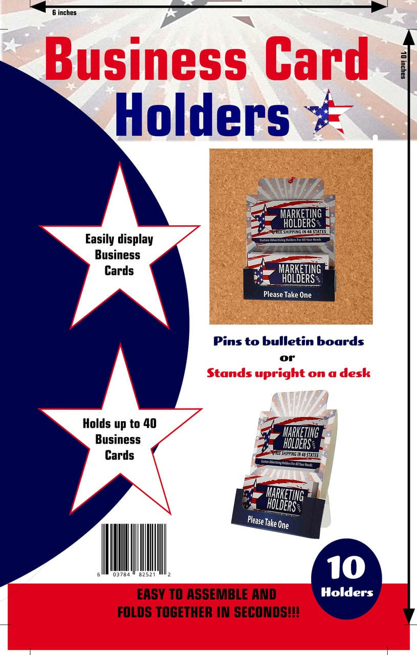 Bulletin Board Business Card Display for Event Pack of 10
