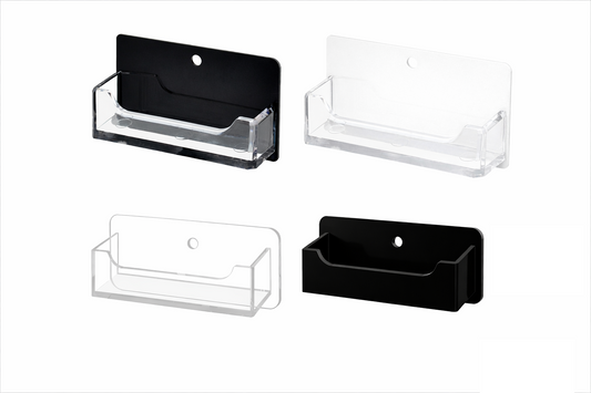 Business Card Holder Horizontal Single Pocket Wall Mount