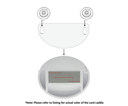 Card Caddie Vehicle and Outdoor Card Holder with Suction Cups