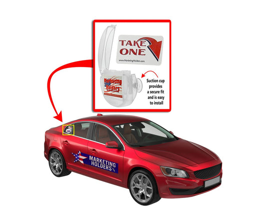 Card Caddie Vehicle and Outdoor Card Holder with Suction Cups