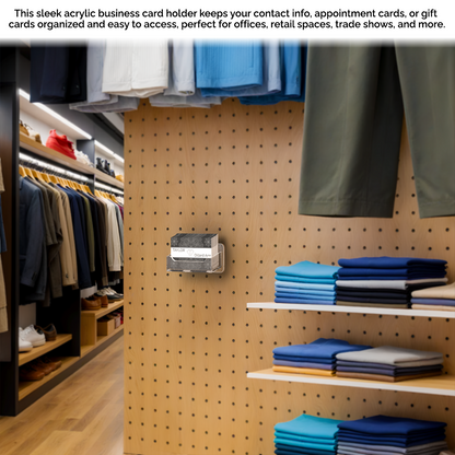 Pegboard Business Card Holder