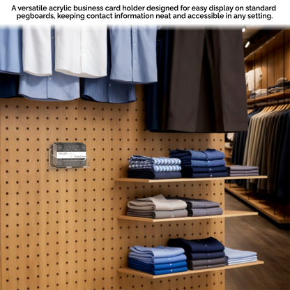 Pegboard Business Card Holder