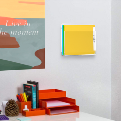 12"W Medical Chart Holder Office Literature Wall Mount Display