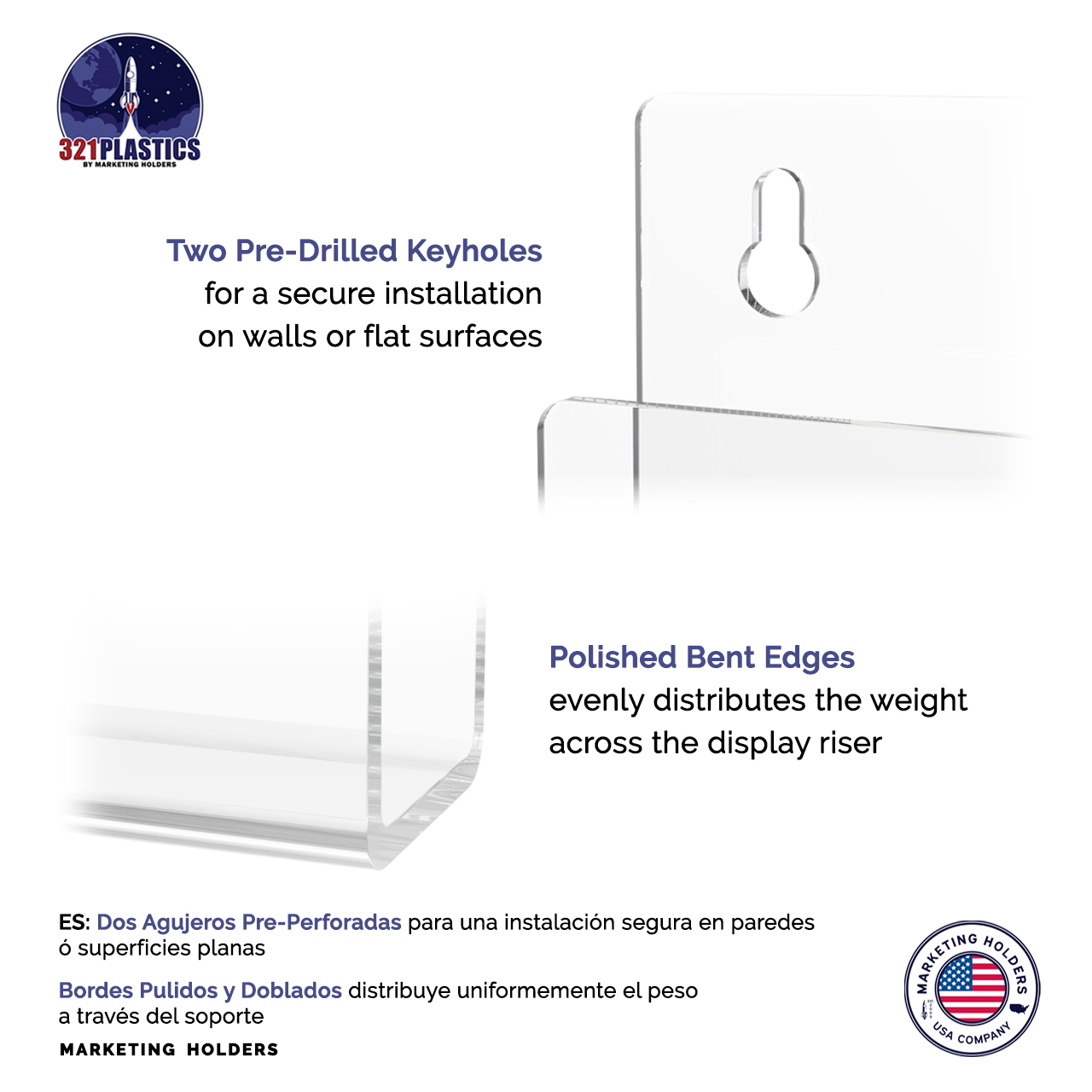 12"W Medical Chart Holder Office Literature Wall Mount Display
