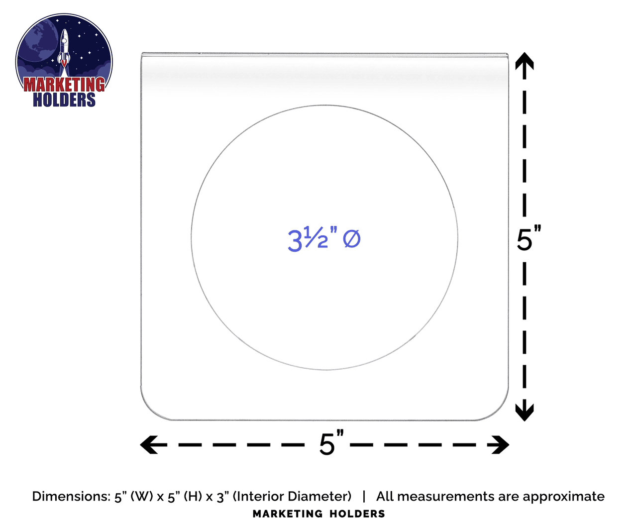 Coasters for Cocktail Napkins Crystal Clear Acrylic