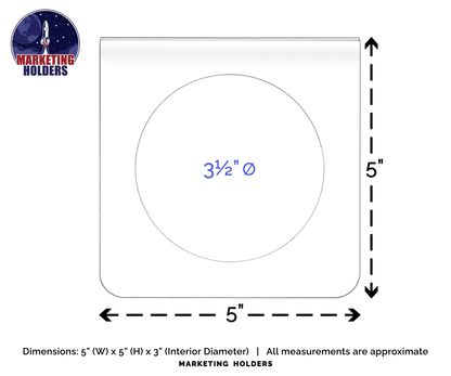 Coasters for Cocktail Napkins Crystal Clear Acrylic