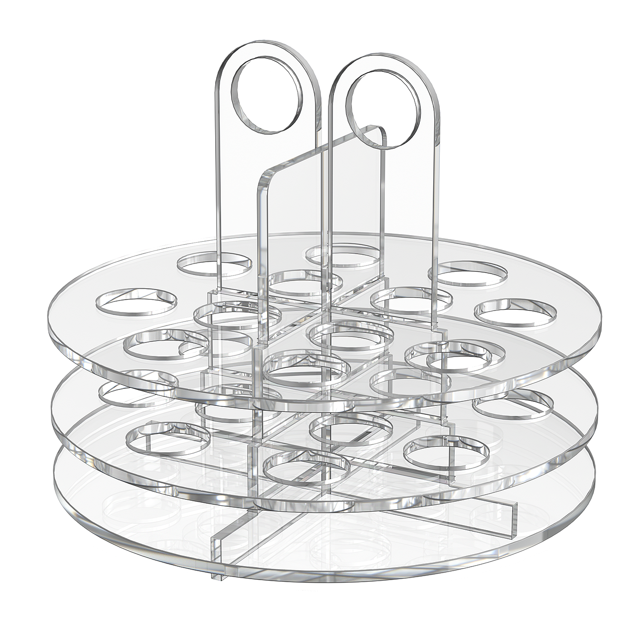 12 Slot Cosmetic Organizer Clear Acrylic Display