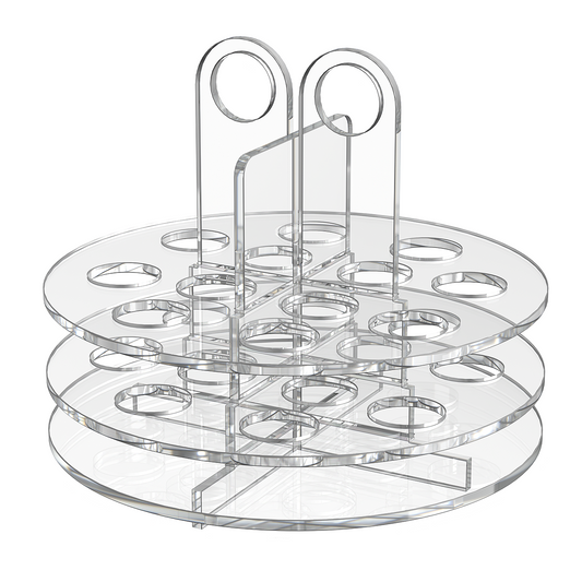 12 Slot Cosmetic Organizer Clear Acrylic Display