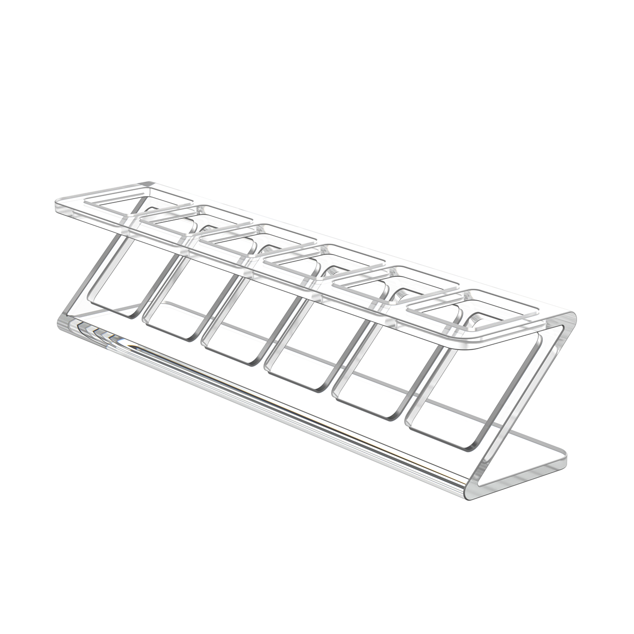 6 Slot Cosmetic Organizer Clear Acrylic Display