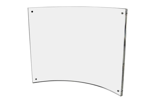 11"W x 8.5"H Curved Sign Photo Holder