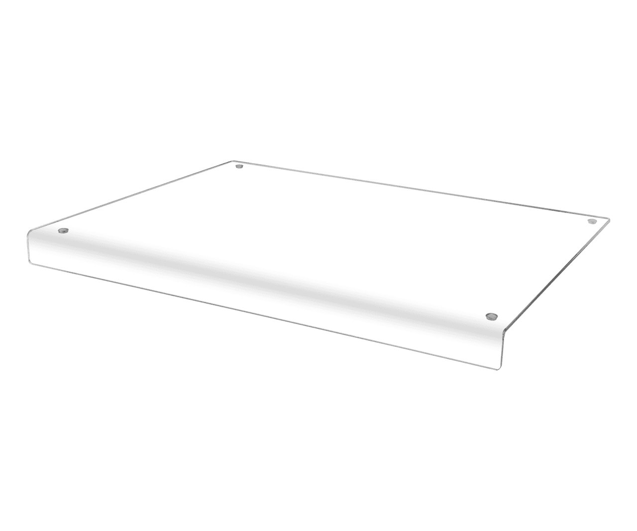 24" x 10" Clear Acrylic Cutting Board Protector for Countertops