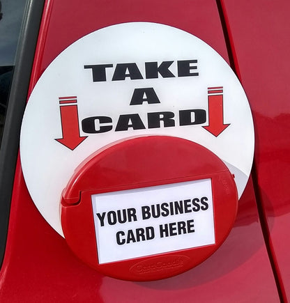 Card Caddie Magnetic Vehicle and Outdoor Business Card Holder