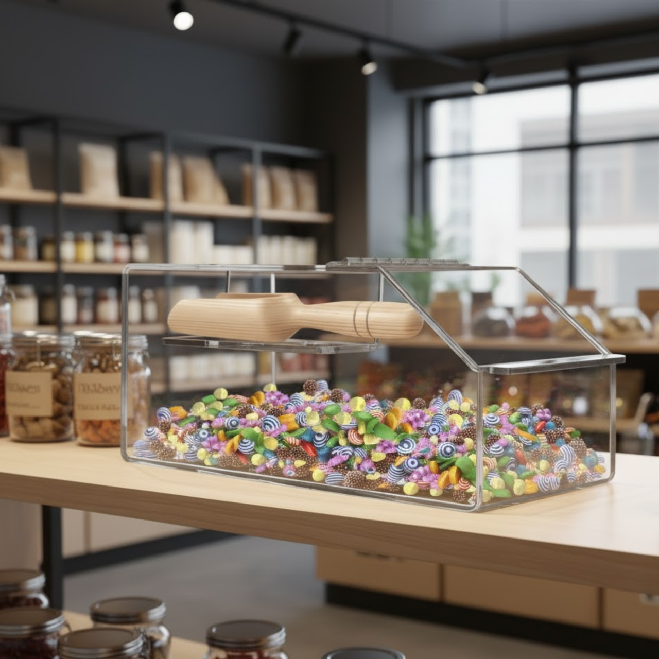 7.75" Candy Nuts and Granola Food Storage Bin