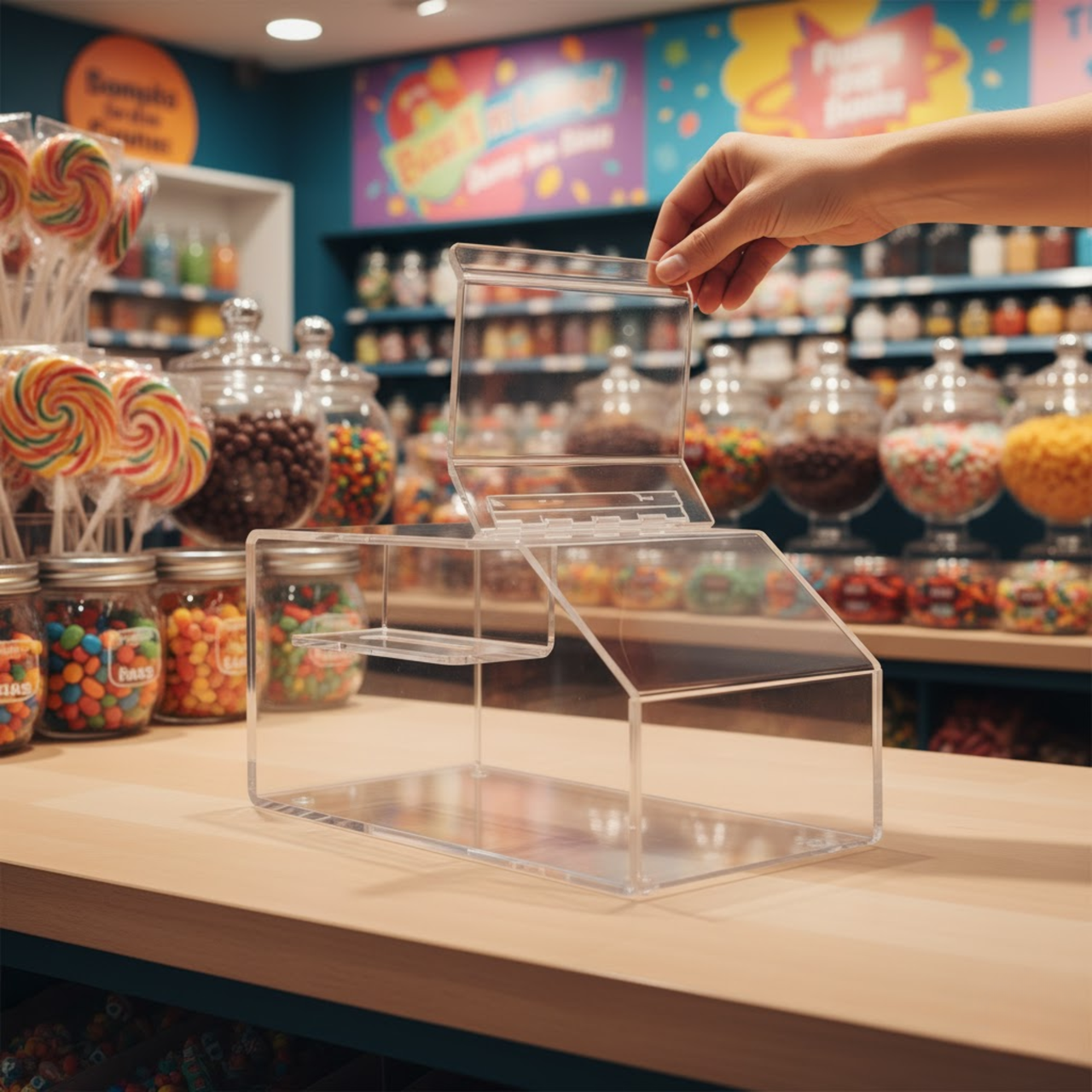 7.75" Candy Nuts and Granola Food Storage Bin