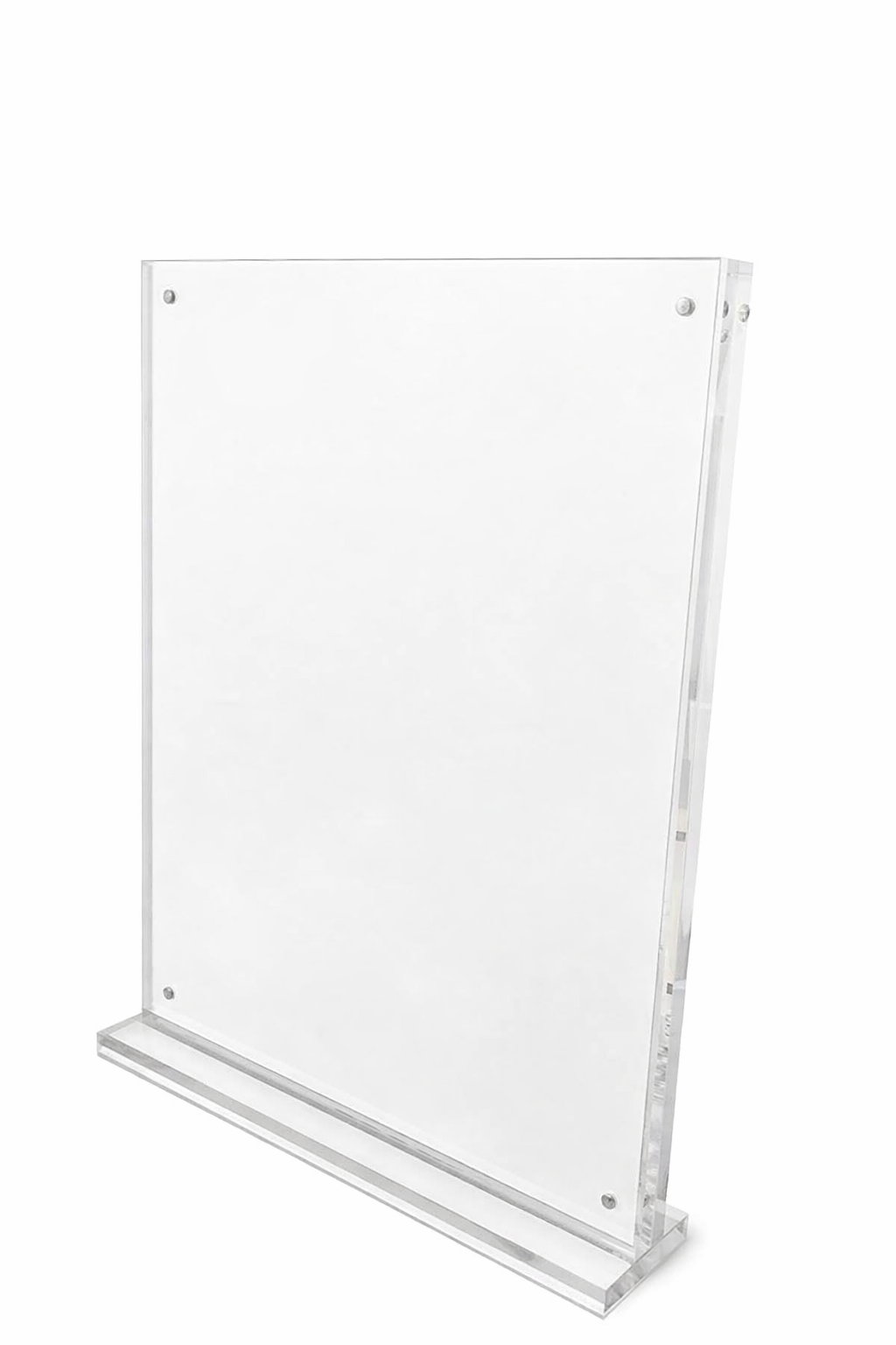 8.5"W x 11"H Thick Photo Holder with Base Sign Magnetic Closure