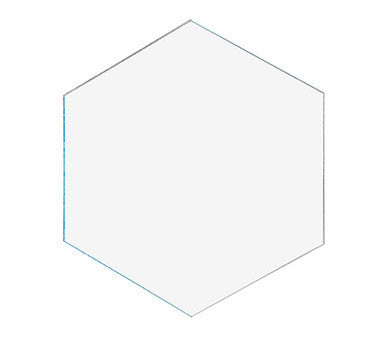 Hexagon Tile 4" Acrylic 1/8" Thick Pieces for Crafts