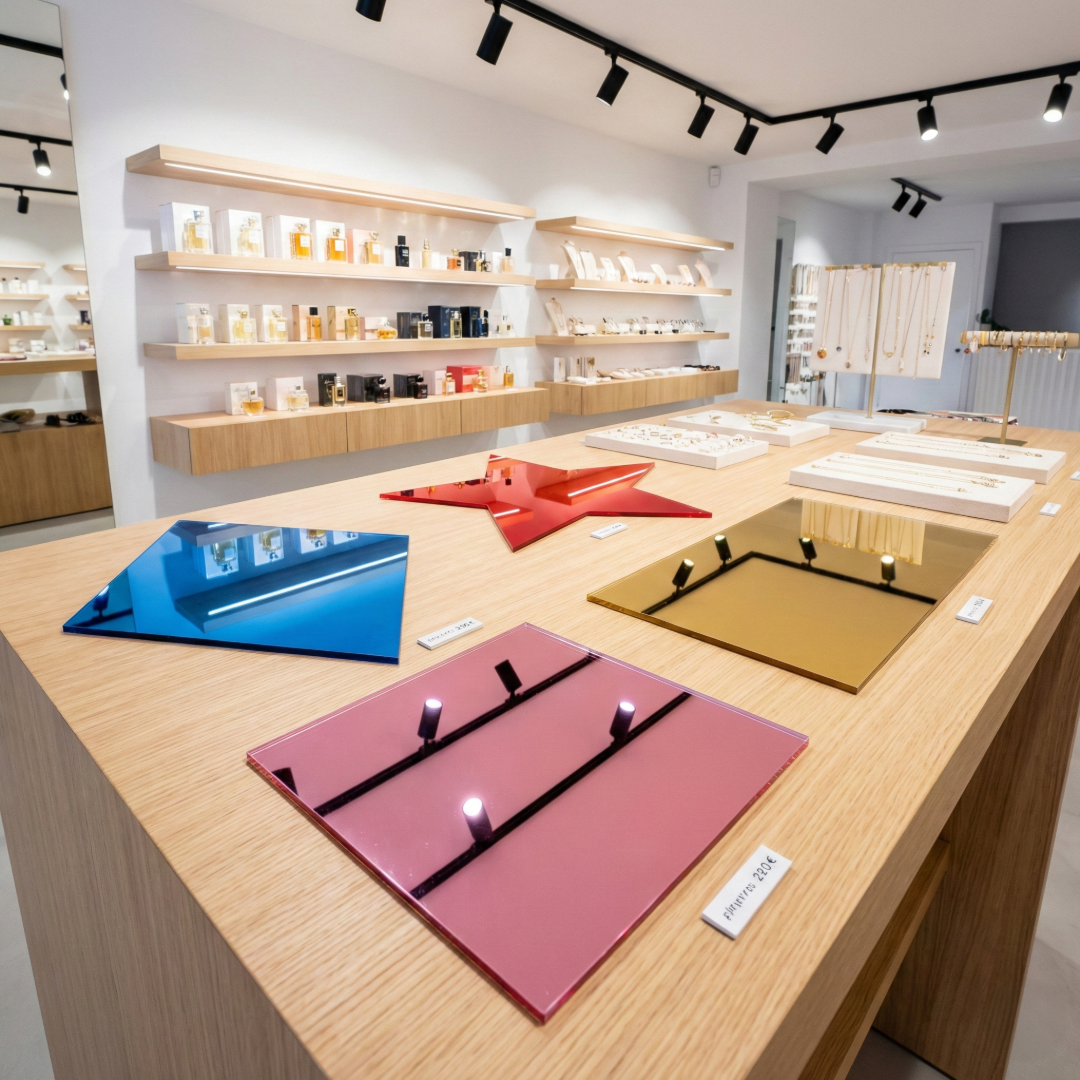 Clear acrylic splash guard installed near a sink