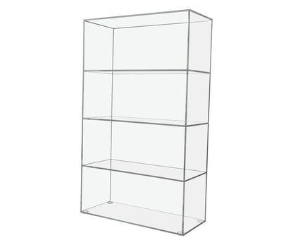 9.5"W x 4"D x 16"H Retail Product Display Cabinet with 3 Shelves
