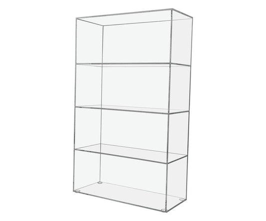 9.5"W x 4"D x 16"H Retail Product Display Cabinet with 3 Shelves