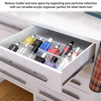 Modular Rack Drawer Trays 11.75" Clear Storage Organizer