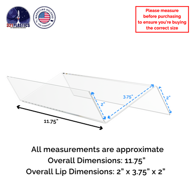 Modular Rack Drawer Trays 11.75" Clear Storage Organizer