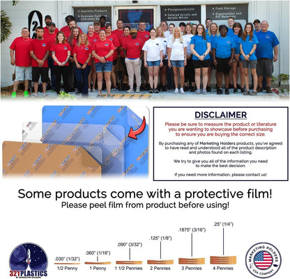 5"W Ballot Box Small Raffle Ticket Bin with Header Clear Acrylic