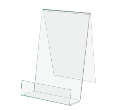 Clear Acrylic Easel 4" x 6" Countertop J Stand