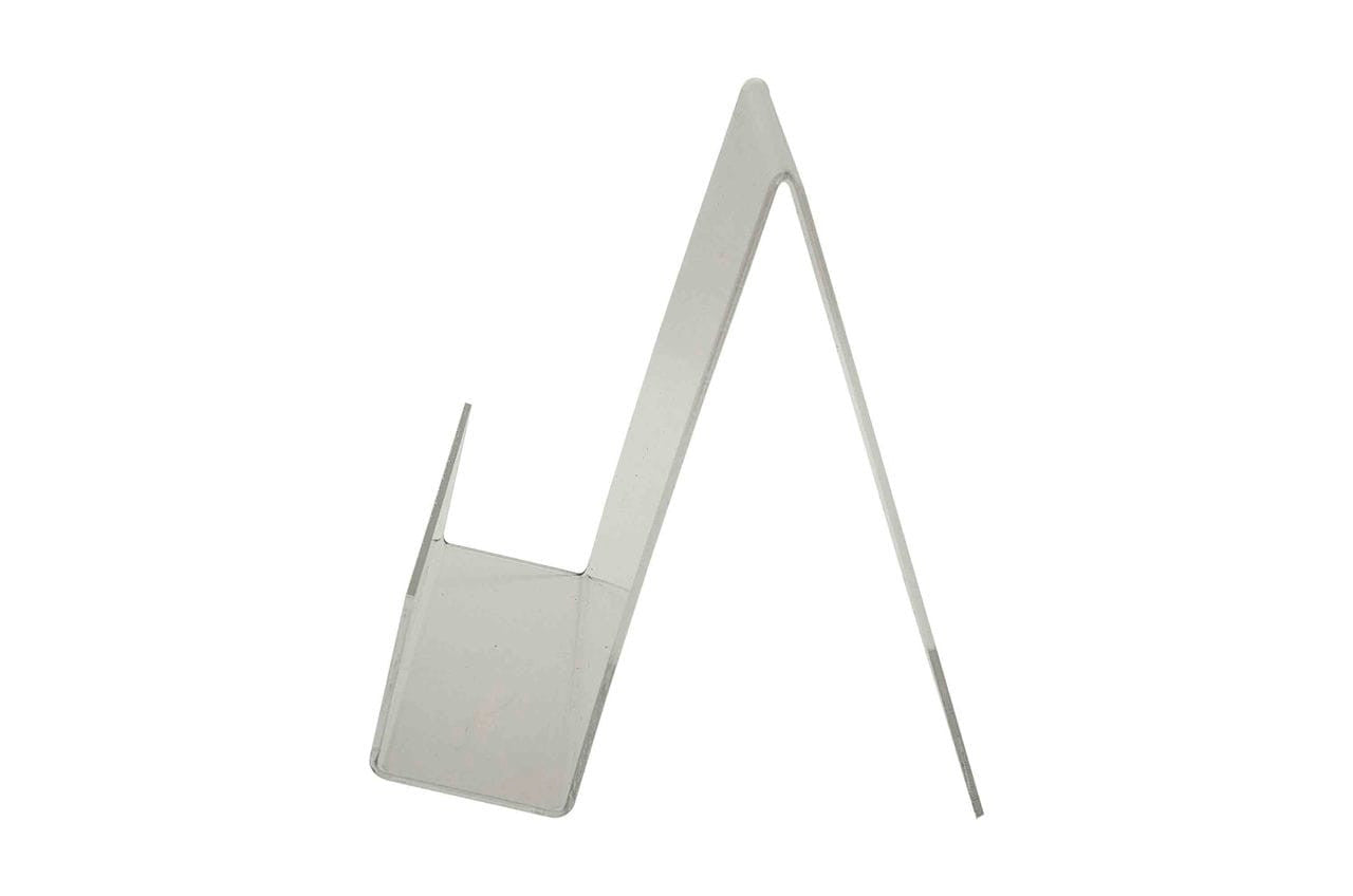 Clear Acrylic Easel 7" x 7" Countertop J Stand