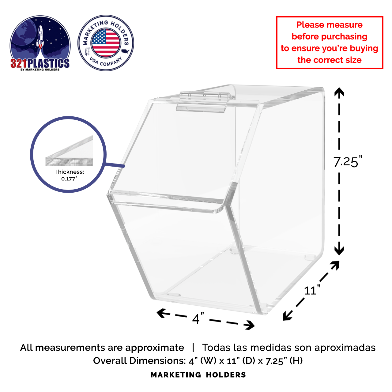Candy and Ice Cream Toppings Bin Cereal and Snack Food Storage