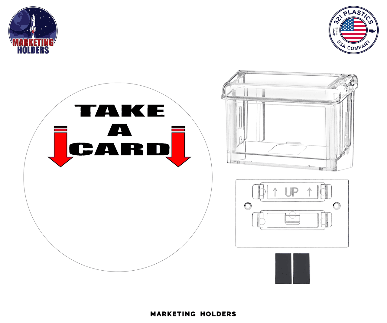 Grab A Card Magnetic Outdoor Vehicle Business Card Holder