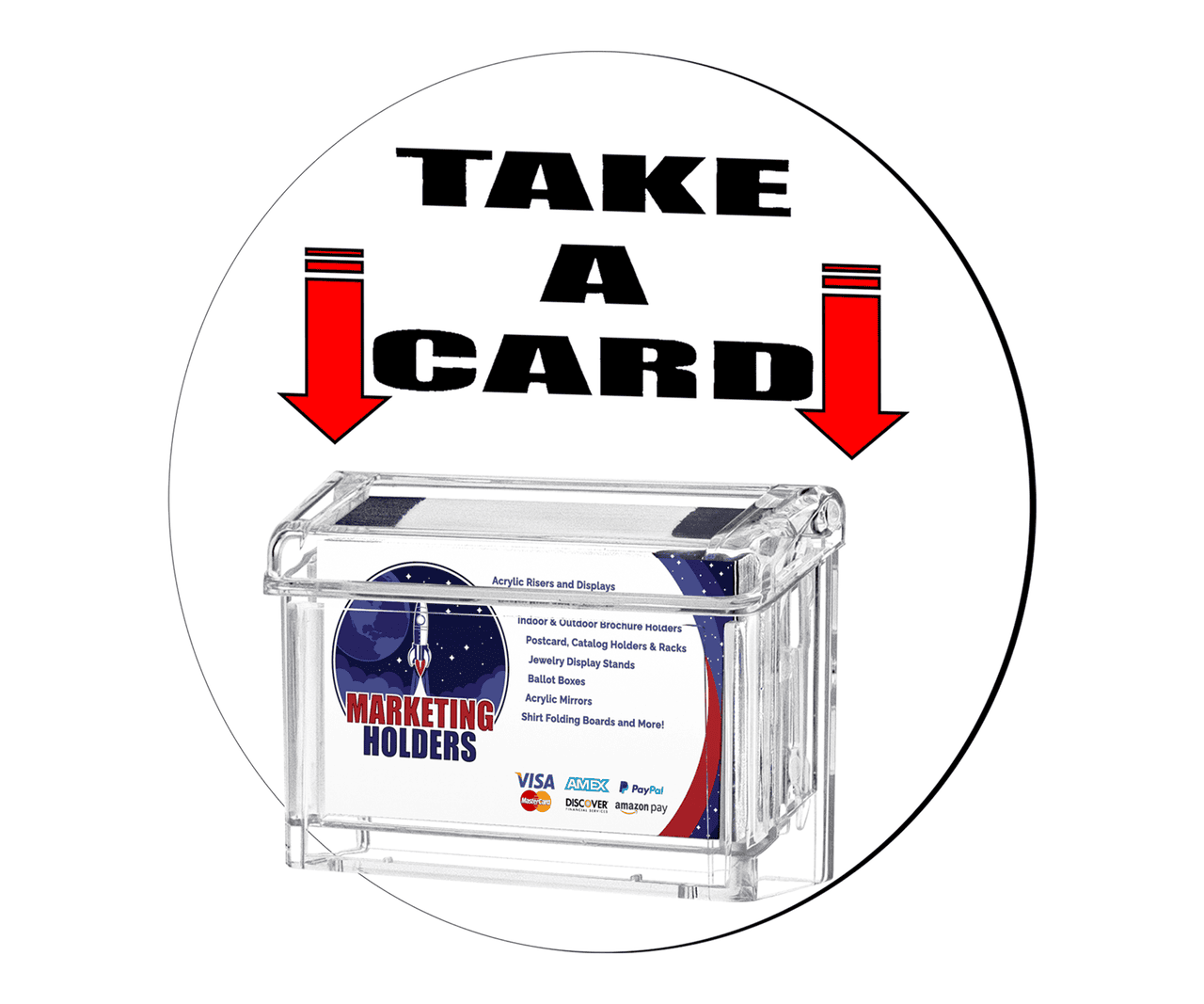 Grab A Card Magnetic Outdoor Vehicle Business Card Holder