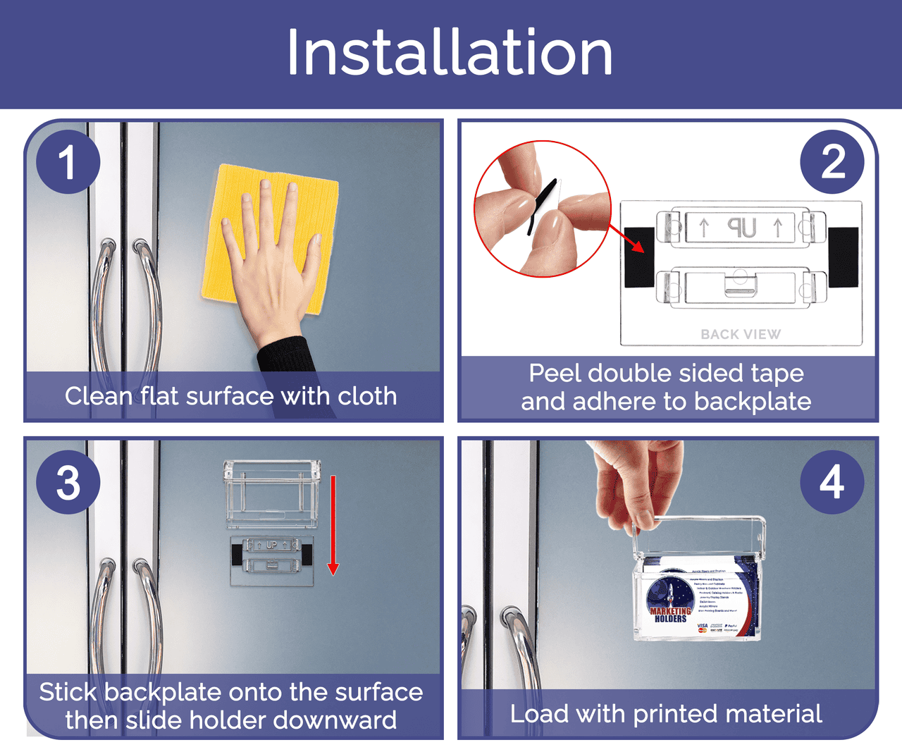 Grab A Card Vehicle Outdoor Business Card Stick On Holder
