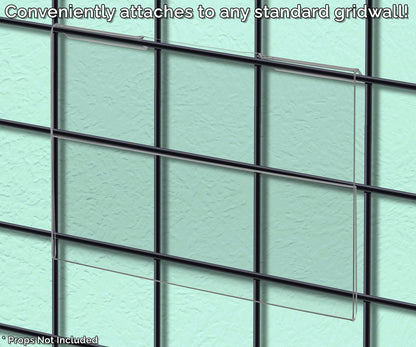 7"W x 5.5"H Gridwall Sign Display Office Retail Literature Sleeve