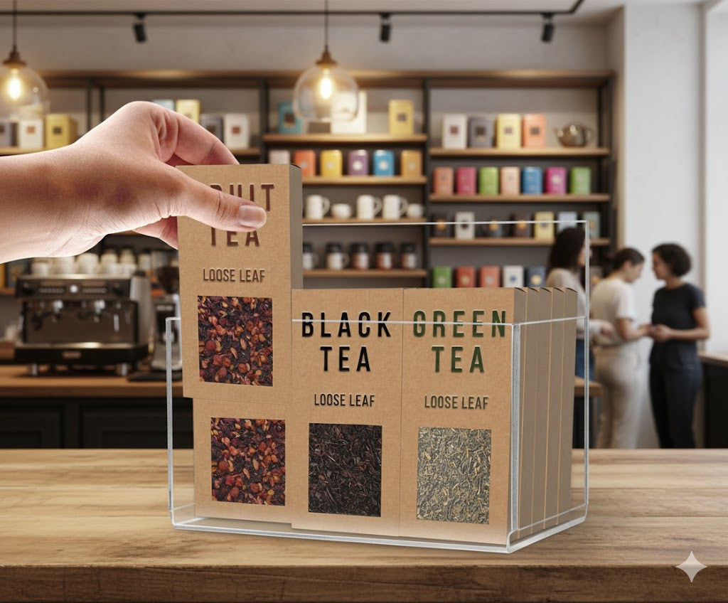 8"W Bulk Display Storage Bin Compartment with High Back