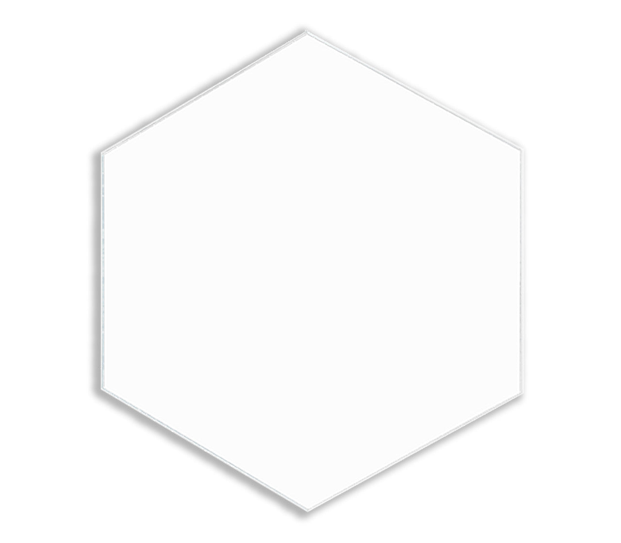 Hexagon Tile 3" Acrylic 1/8" Thick Pieces for Crafts