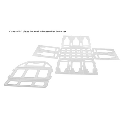 6 Pack Plastic Condiment and Bottle Storage with Handle