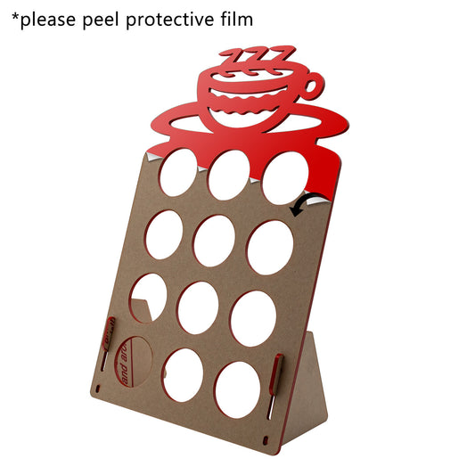 Coffee Pod Holder 12 Pocket Red Countertop Organizer