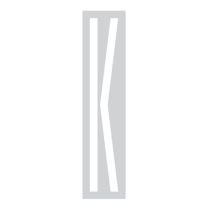 Alphabet Stencil Kit with 26 Pieces for Parking Lots and Schools