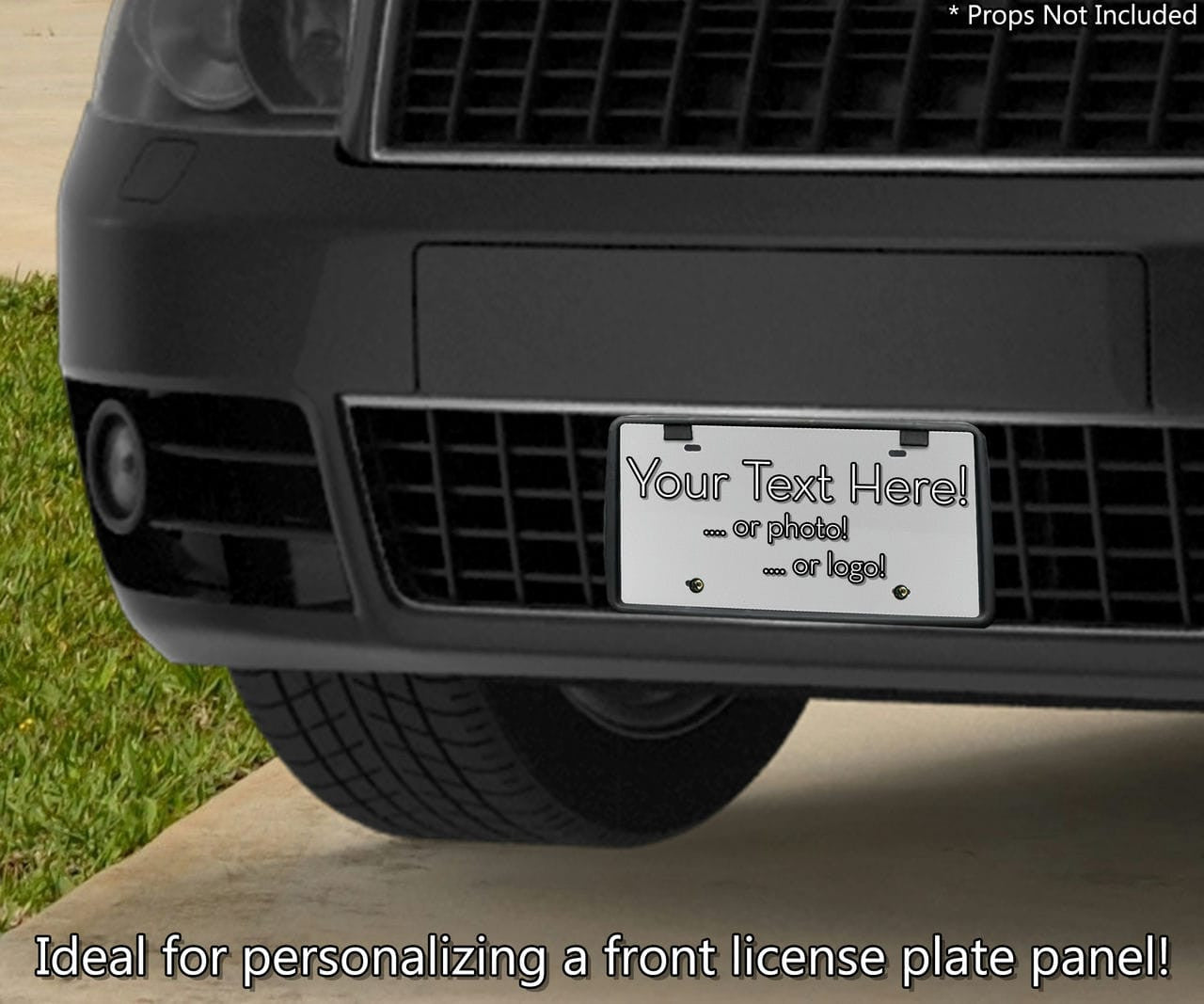 Blank License Plate Cover Laser Cut Acrylic with 4 Holes