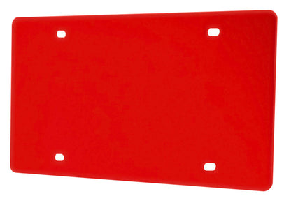 Blank License Plate Cover Laser Cut Acrylic with 4 Holes