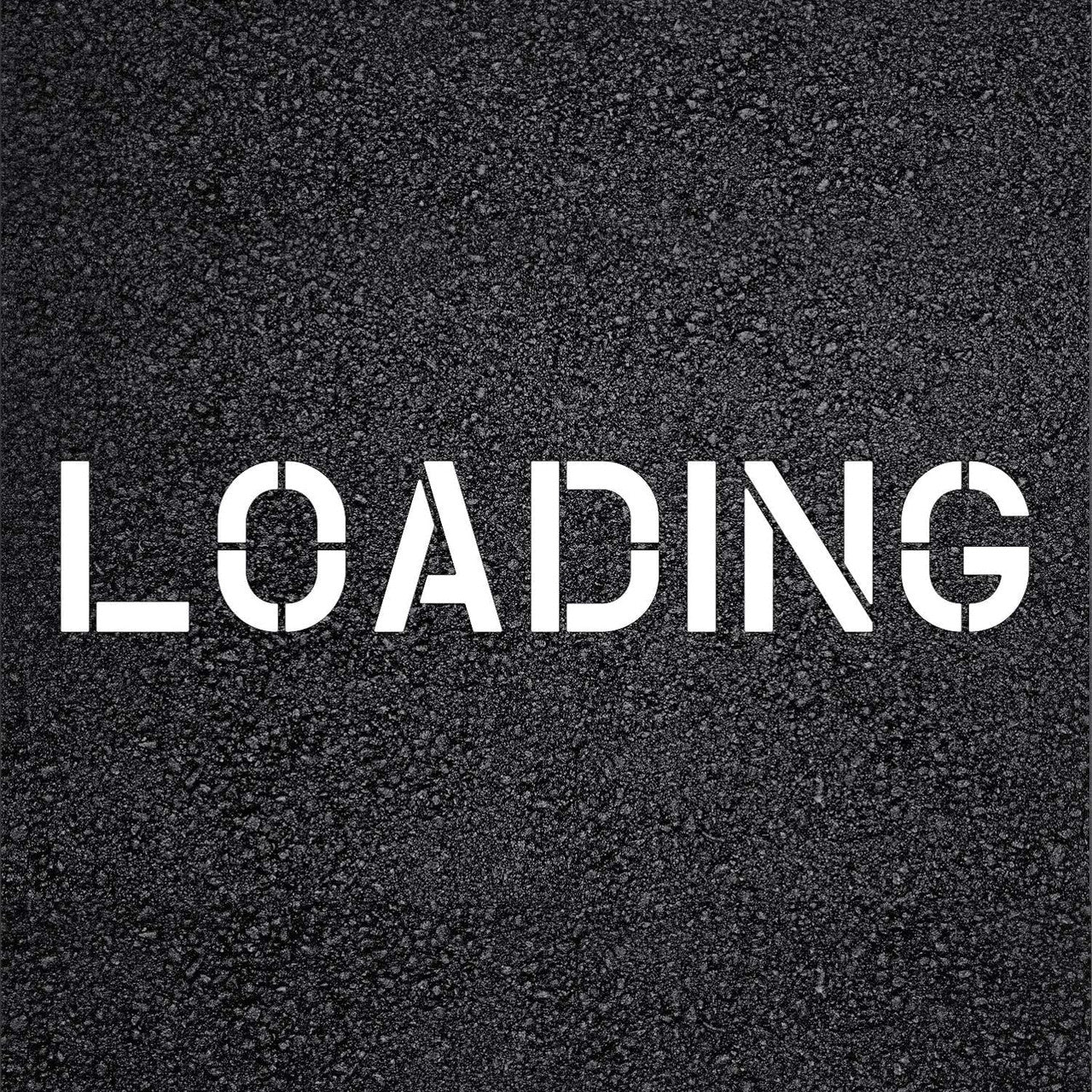 LOADING Stencil Template for Parking Lots Garages and Hotels