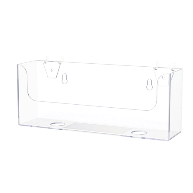 Pegboard 8.5"W Horizontal Bifold Brochure Holder