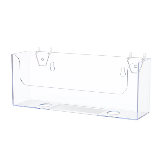 Pegboard 8.5"W Horizontal Bifold Brochure Holder
