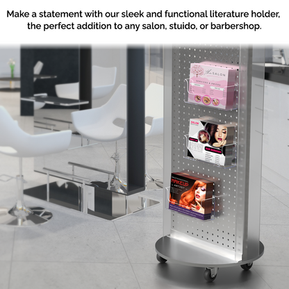 Pegboard 8.5"W Horizontal Bifold Brochure Holder