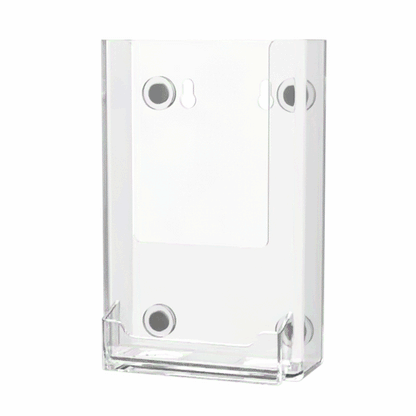 4"W Magnetic Trifold Brochure Holder with Business Card Pocket