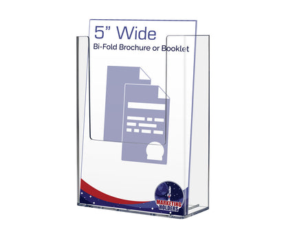 4.5"W Bifold Brochure Holder Wall or Countertop Display