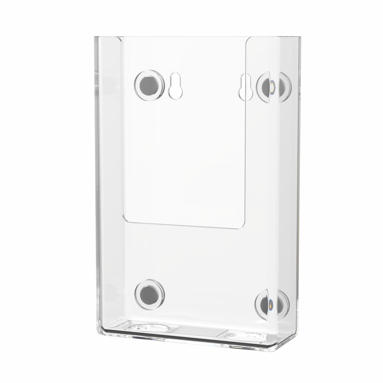 4"W Magnetic Trifold Brochure Holder Metal Mount Display