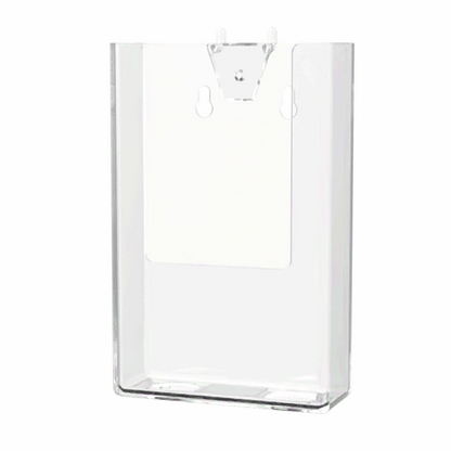 Pegboard 4" Trifold Brochure Holder Literature Display