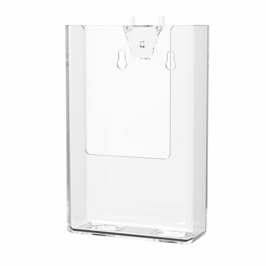 Pegboard 4" Trifold Brochure Holder Literature Display